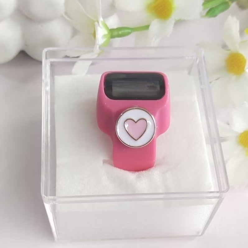 TASBIH DIGITAL LED MOTIF LOPE BULAT PAKAI BOX AKRILIK