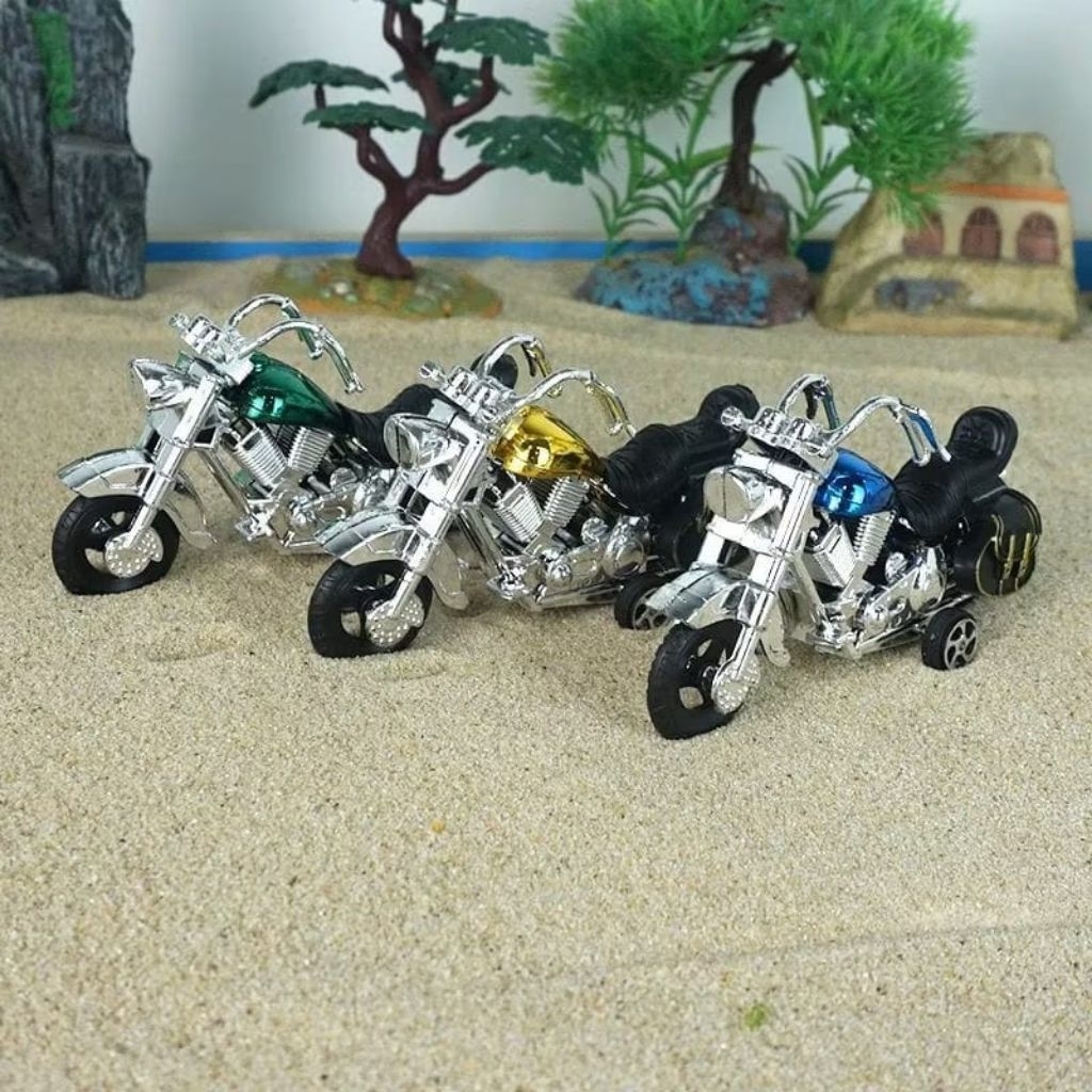 {BG} PAJANGAN KUE ULANG TAHUN MOTOR MOGE MAINAN ANAK MOTOR HARLEY / CAKE TOPPER SEPEDA MOTOR MOGE MO