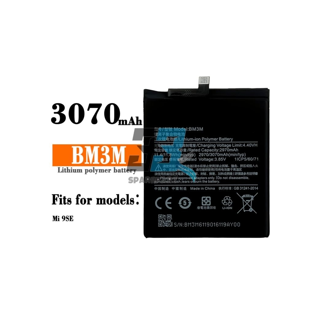 BATERAI / BATRE BM3M XIAOMI 9 SE / MI9 ORIGINAL
