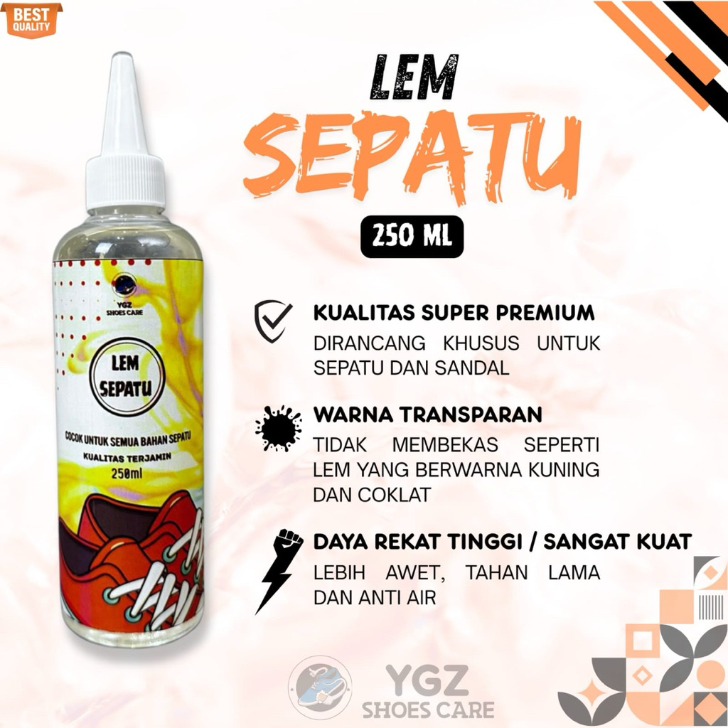 YGZ SHOES CARE_Lem Sepatu Dan Sandal Kualitas Premium Kuat Dan Tahan Lama