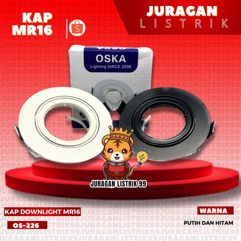 KAP LAMPU MR16 / RUMAH DOWNLIGHT MR16 / HOUSING HALOGEN MR16 / CASING MR16