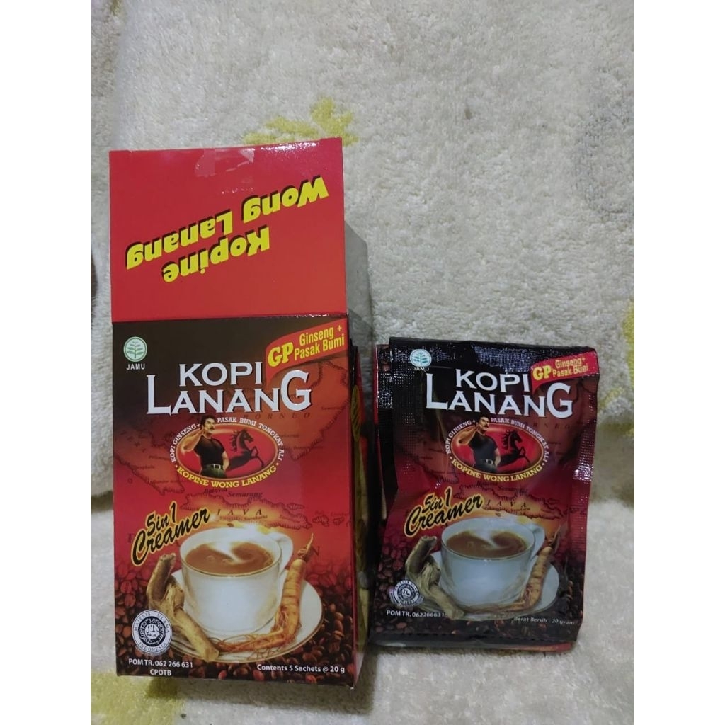 

minuman herbal kopi lanang untuk stamina pria original isi 5 saset
