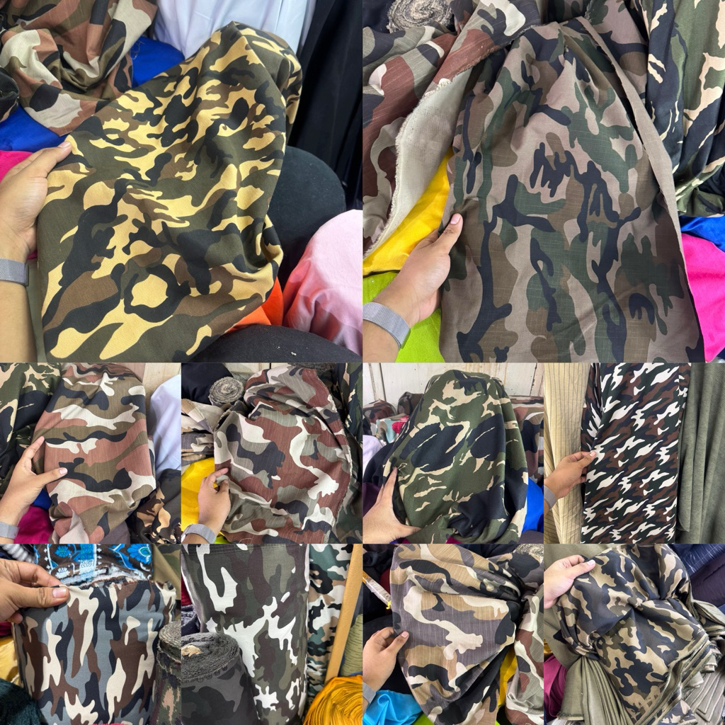 Kain Cinos Loreng Army Tni (Harga Permeter)