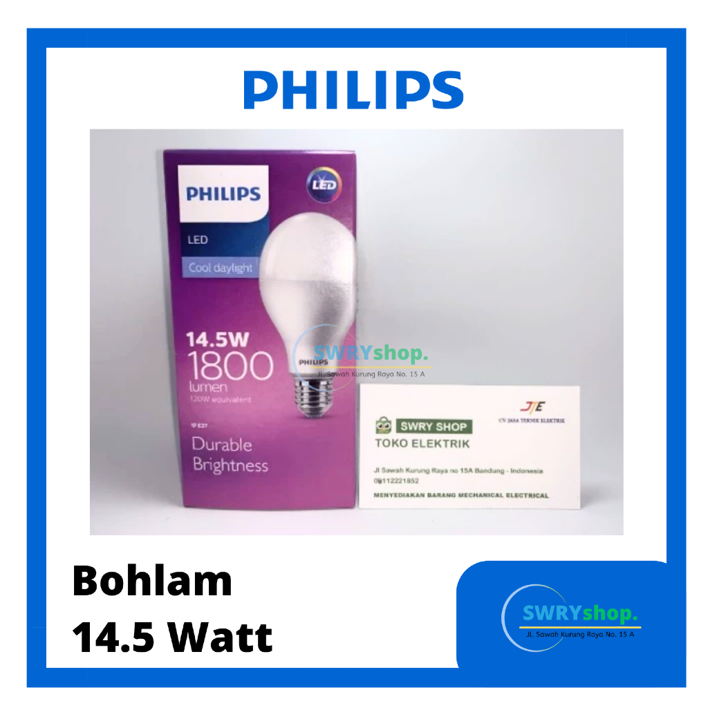 Lampu Bohlam Bulb PHILIPS 14.5 Watt