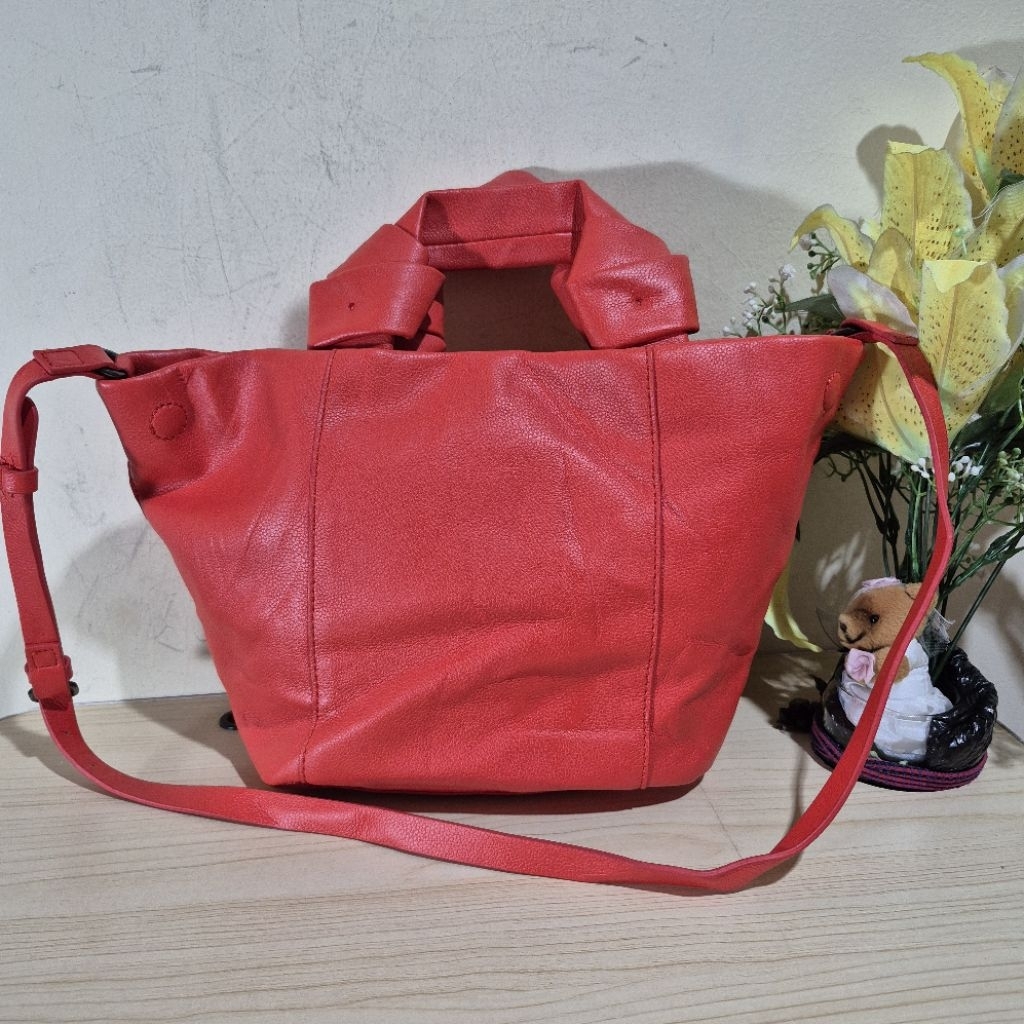 Tas Handbag sling bag Zara Orange Preloved