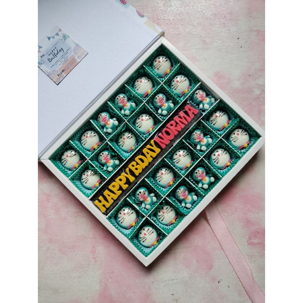 

kado coklat Doraemon s30 hardbox buku