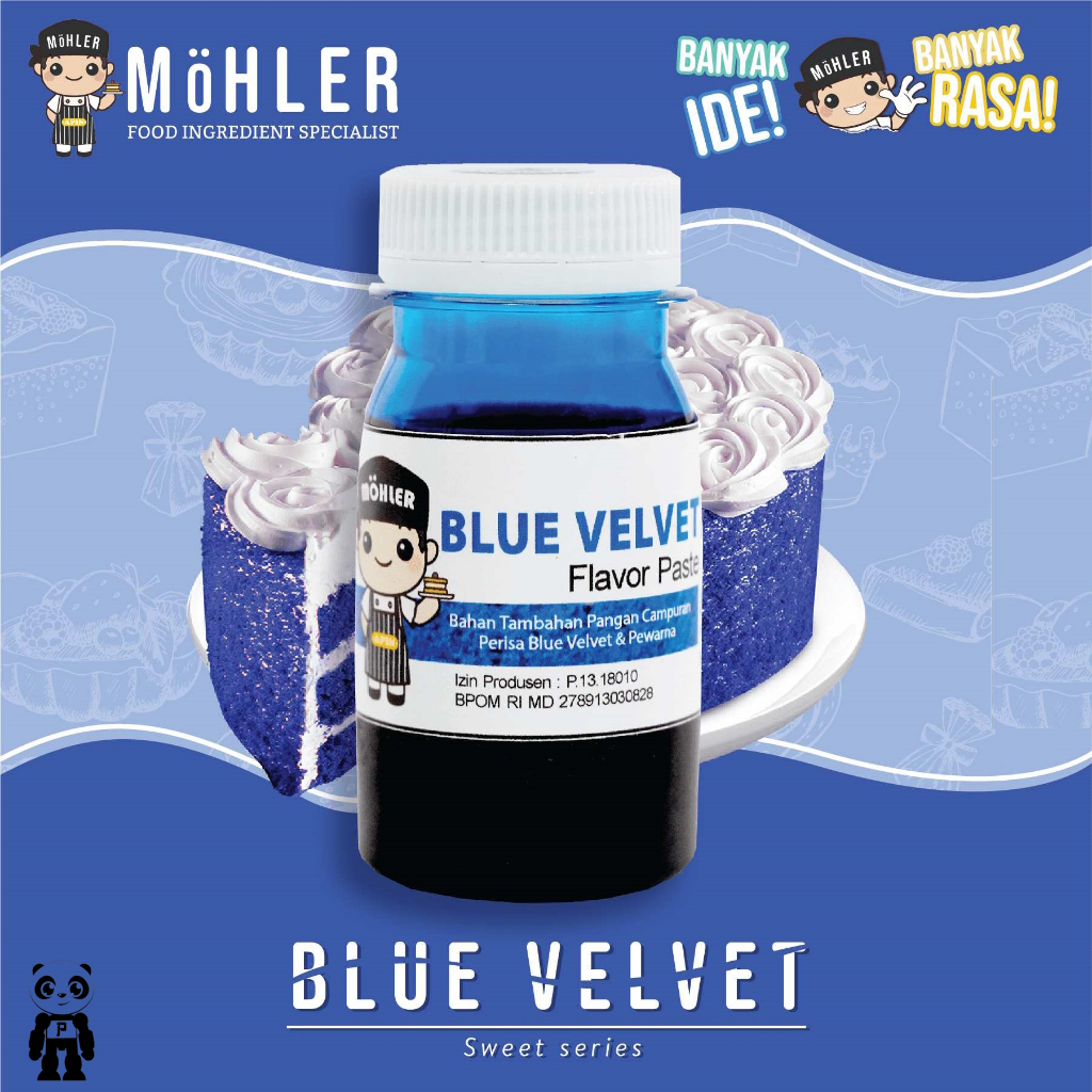 

Mohler Blue Velvet 60g Pasta Perisa Kue