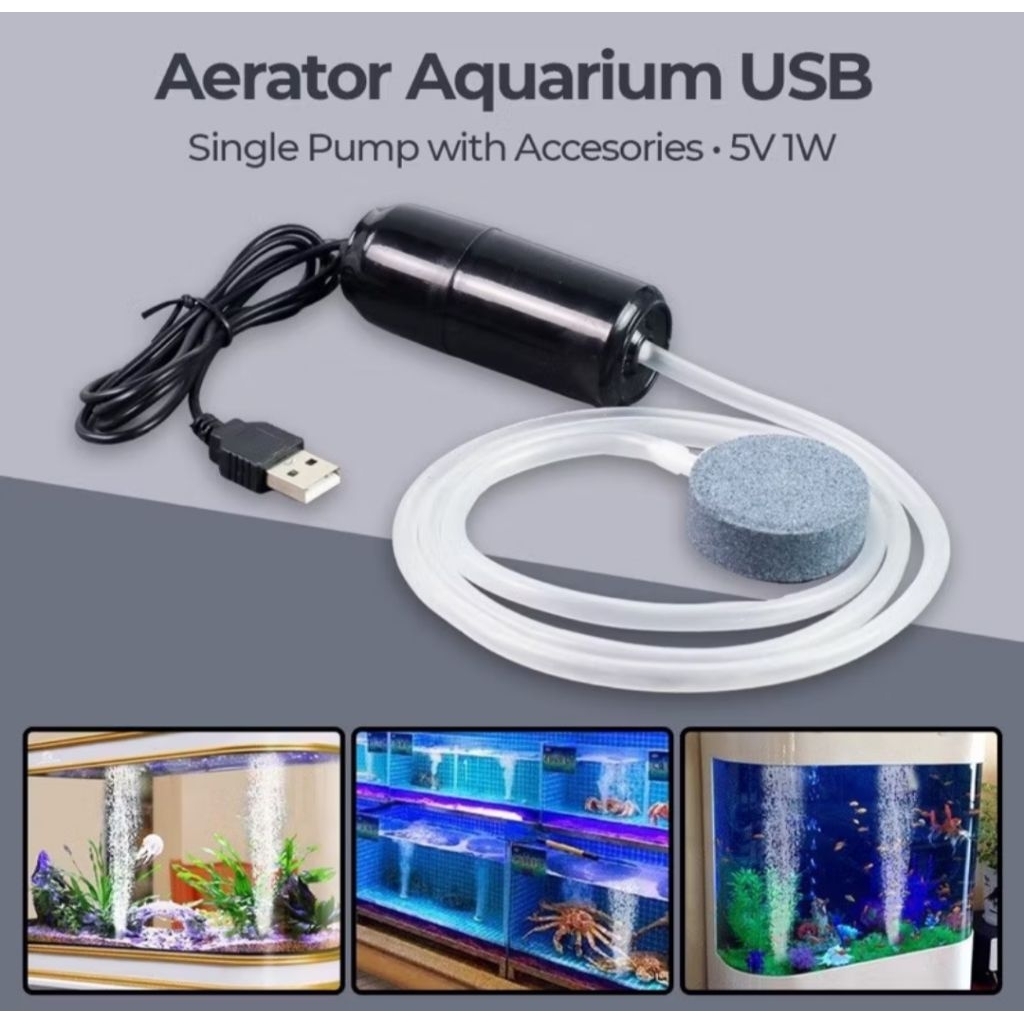 Aerator Usb Portable /Pompa Udara Aquarium