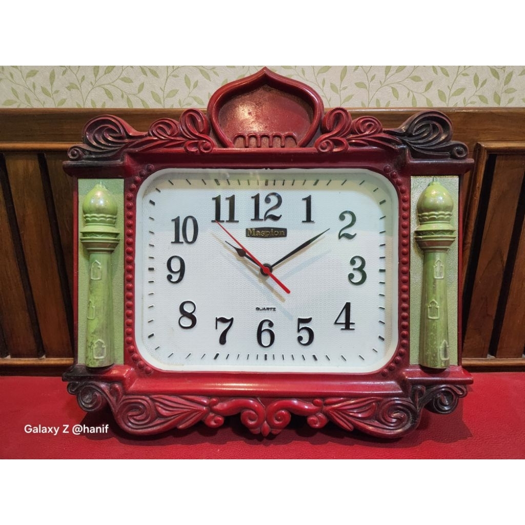 jam dinding masjid maspion jadul lawas