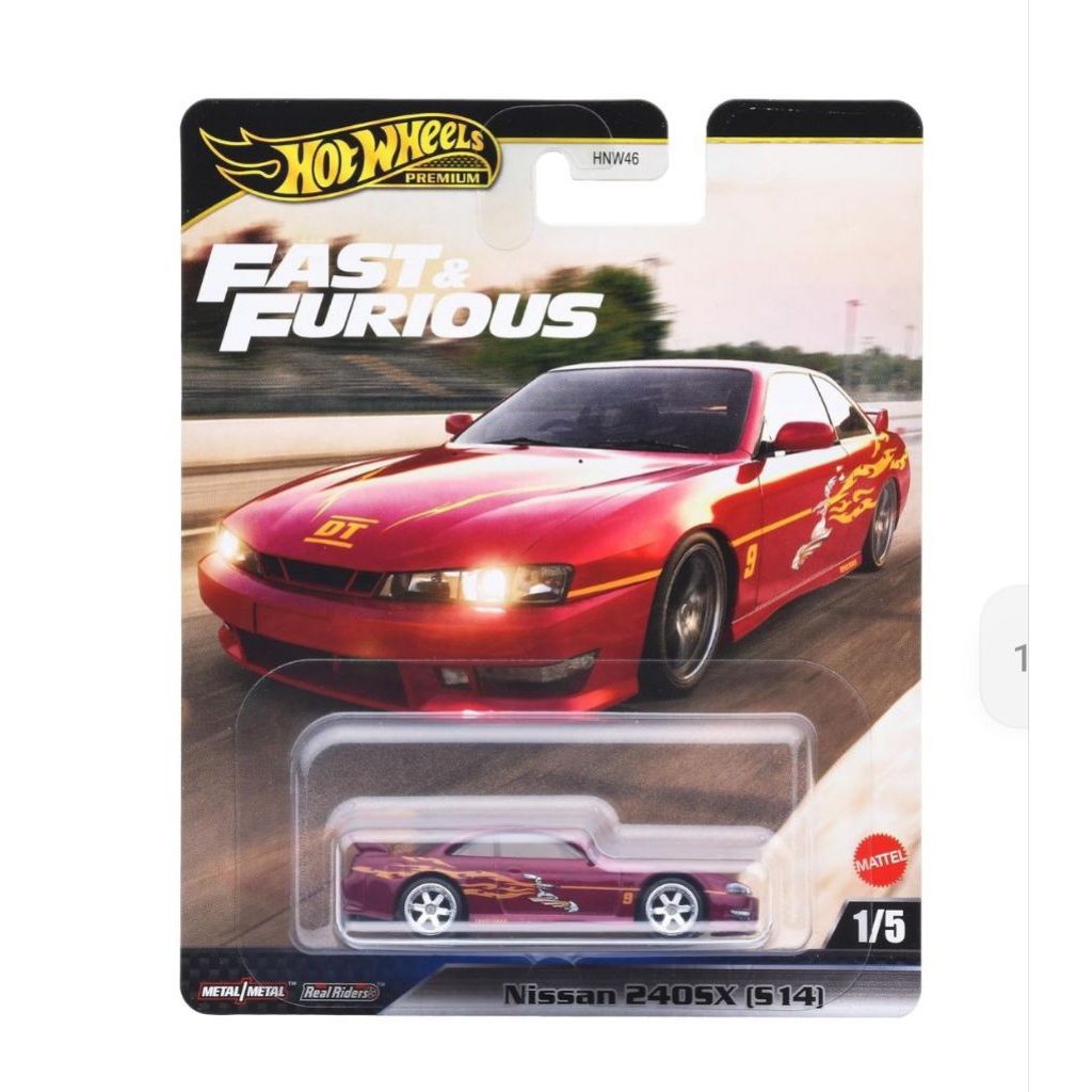 HOT WHEELS PREMIUM FAST & FURIOUS NISSAN 240SX (S14)