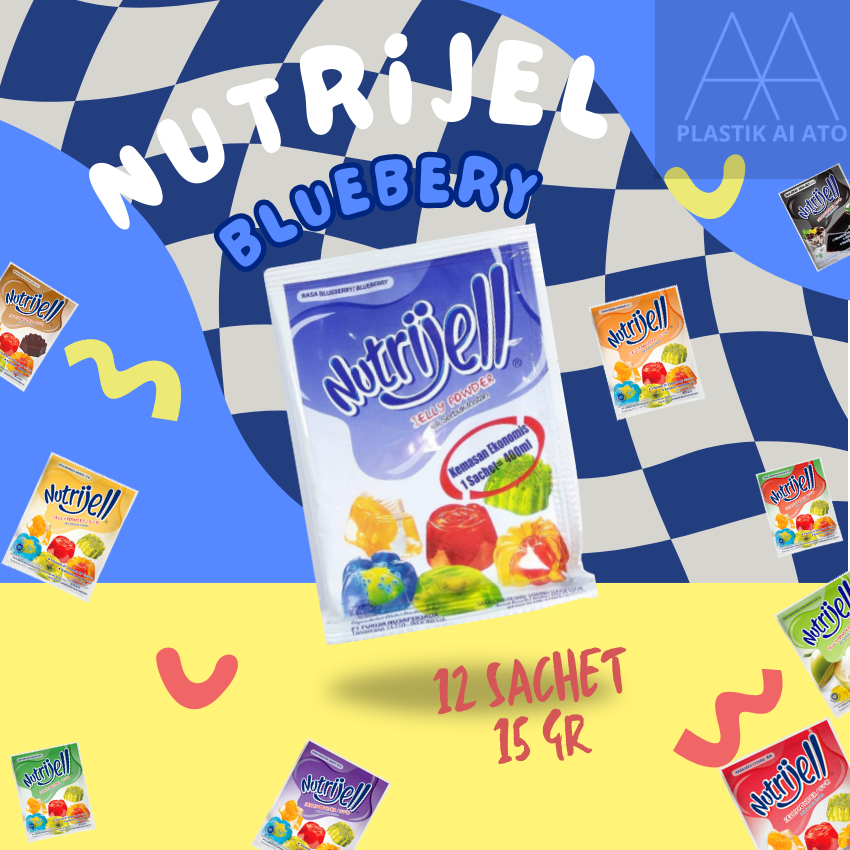 

Nutrijel Jelly Powder Rasa BLUEBERRY Mix 12 Sachet Kenyal Segar cocok untuk ES TELER