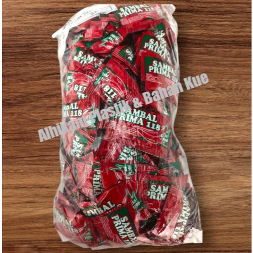 

Sambal Sachet Prima1 pack isi 200pcs sachet Saus Pedas Sachet