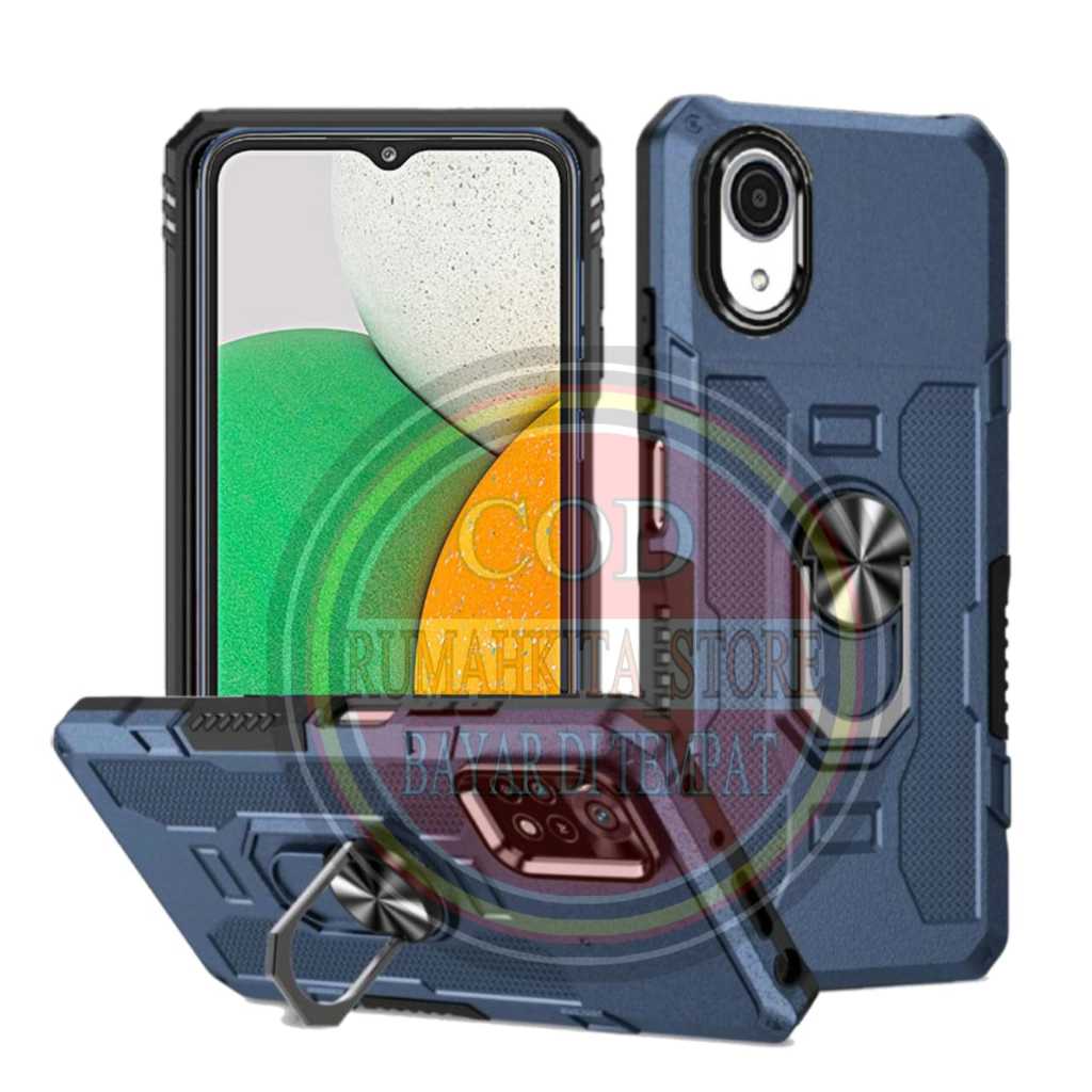 CASING HP SAMSUNG GALAXY A03 CORE CASE ROBOT HIT EYE RING KICK STANDING HARDCASE ROBOT ARMOR