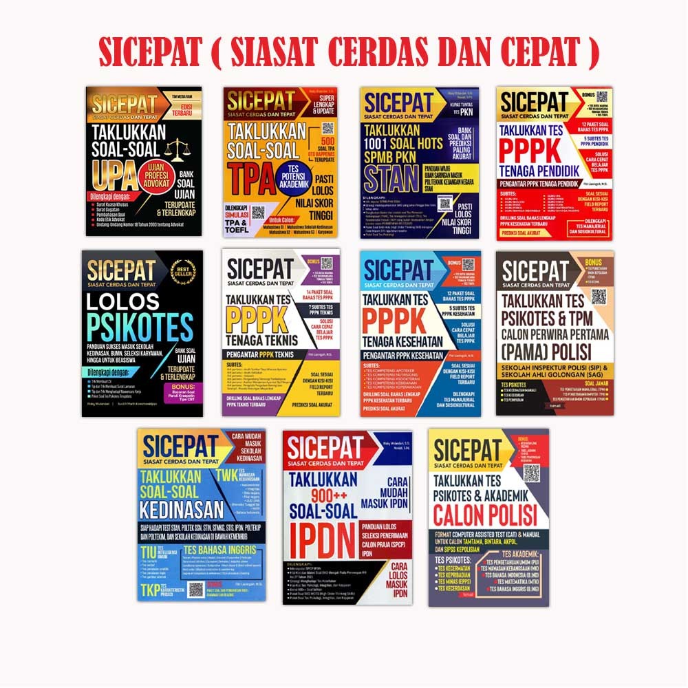 SICEPAT - Siasat Cerdas dan Cepat , Taklukan TES PPPK Tenaga Medis , Pendidik , Kesehatan , Kedinasa