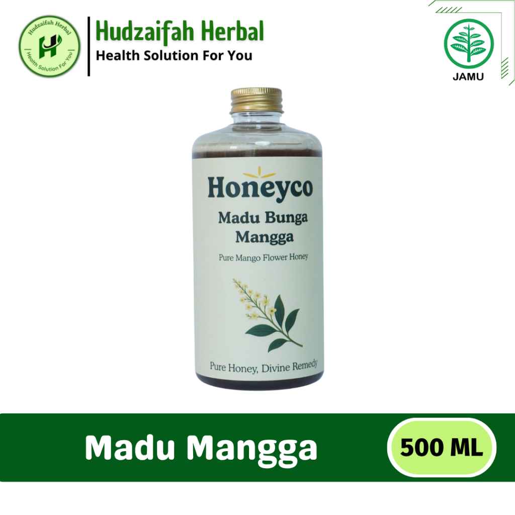 

HONEYCO - Madu Bunga Mangga 500ml - Madu Asli 100% Tanpa Campuran - Madu Mangga Murni Asli