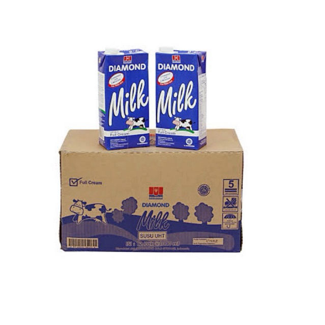 

UHT Diamond 1 Dus isi 12 Liter / Susu UHT diamond