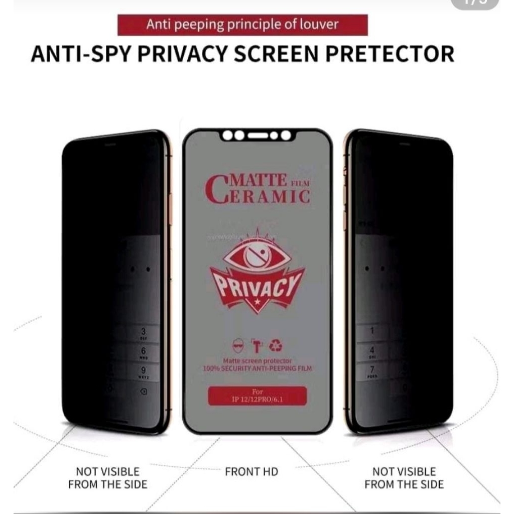 Tempered Glass VIVO Y22 Y35 TG Ceramic Anti Blue