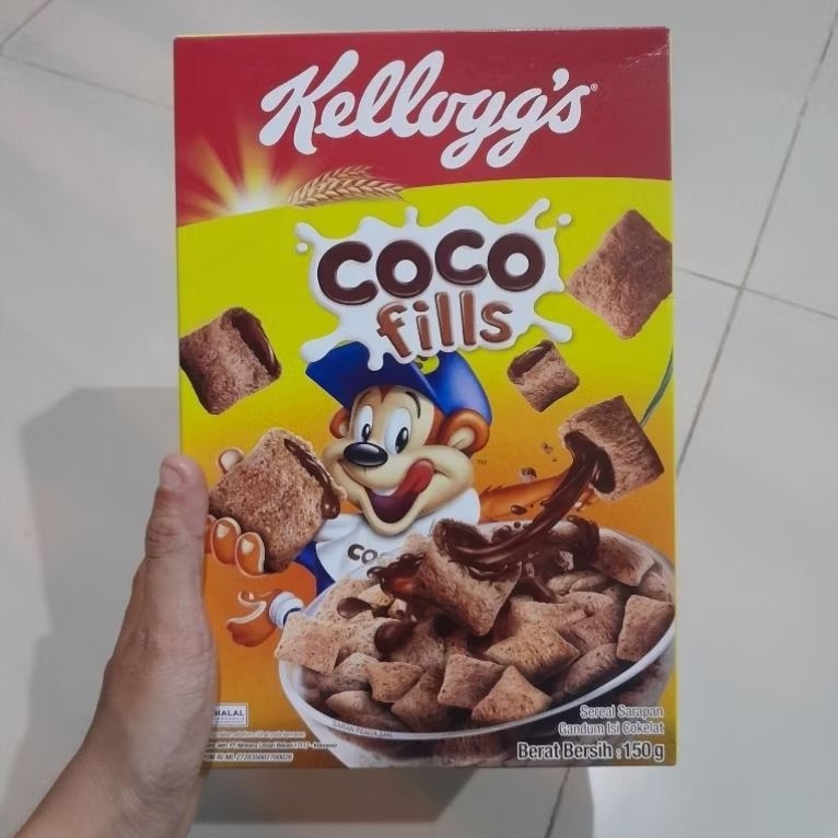 

Kelloggs Coco Fills sereal cereal gandum isi coklat 150gr