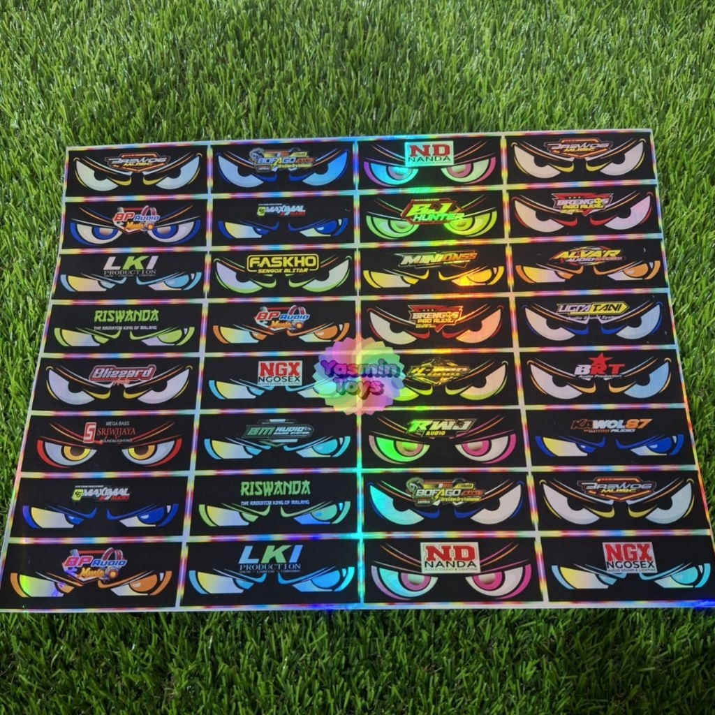 

Stiker mata hologr4m perlembar isi 32pcs