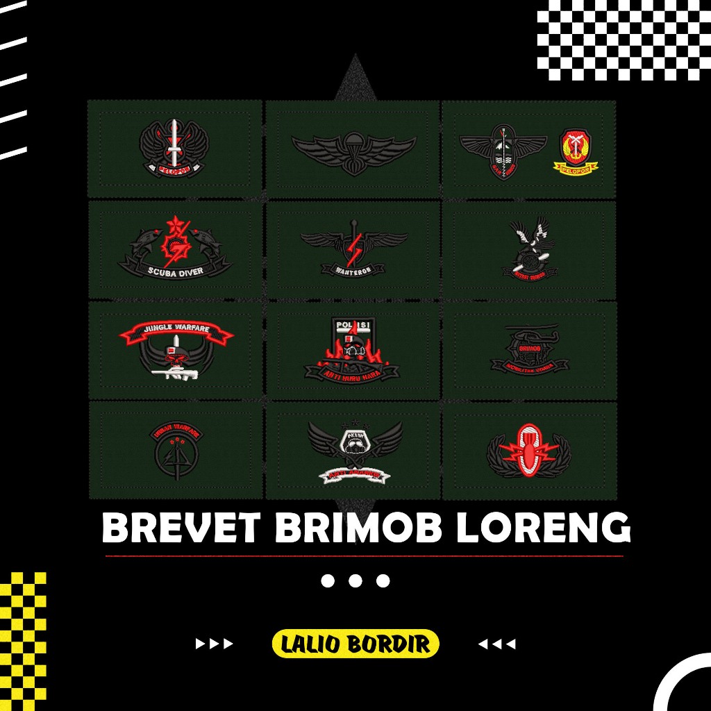 BREVET BORDIR WING BRIMOB PDL LORENG