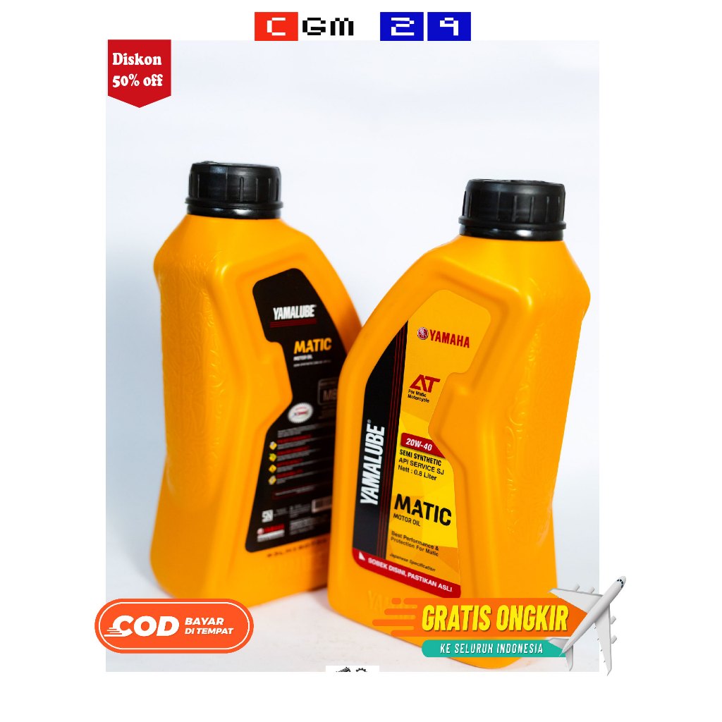 OLI YAMALUBE MATIC 800ML 20W-40 SEMI SYTHENTIC KHUSUS  MOTOR YAMAHA MATIC MIO FINO XRIDE GT DLL