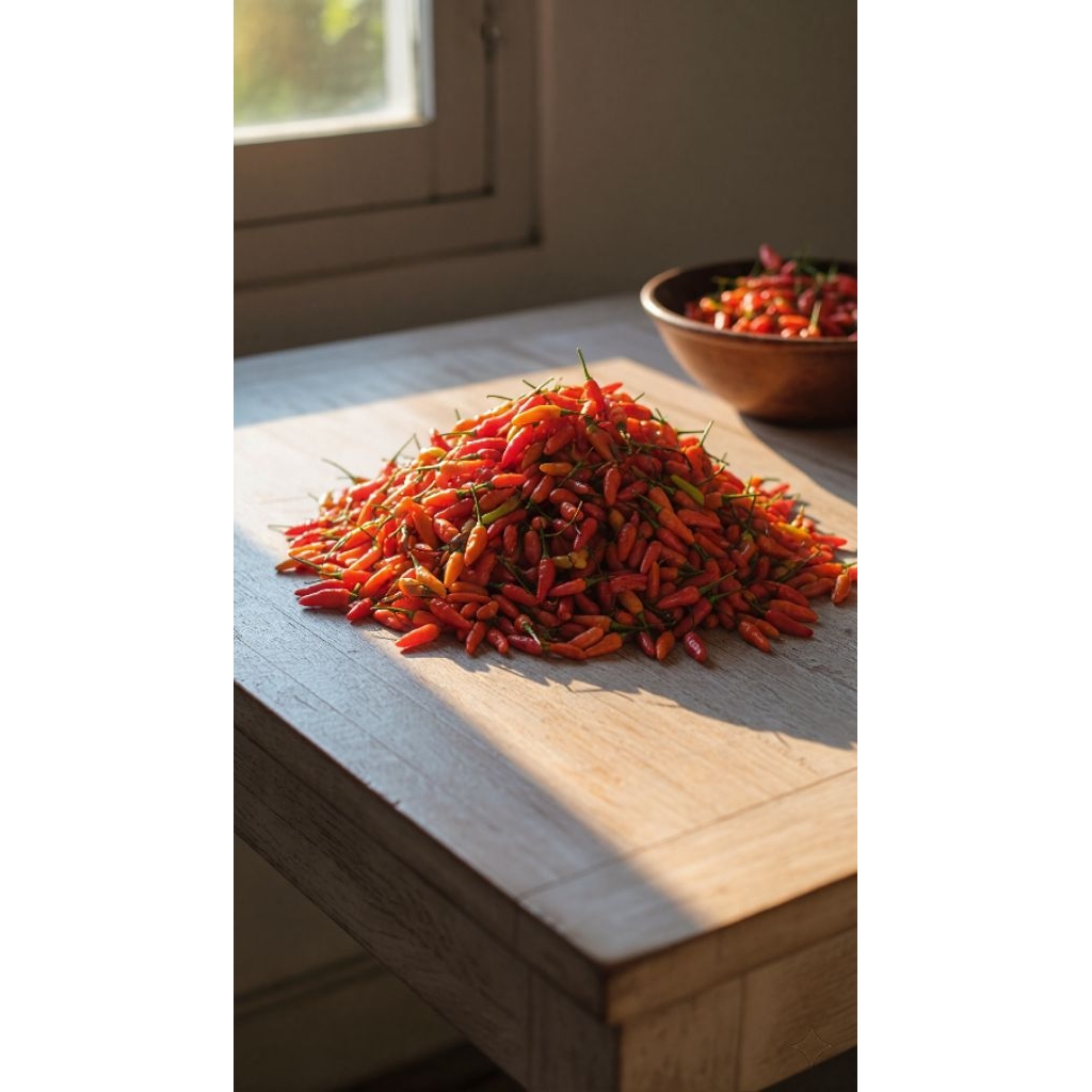 

Cabe Rawit merah segar - pedasnya bikin nagih!