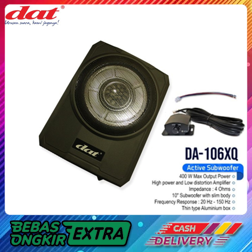 Subwoofer Kolong DAT DA-106XQ Speaker Kolong Mobil Active Subwoofer 10 Inch 400W High power and Low