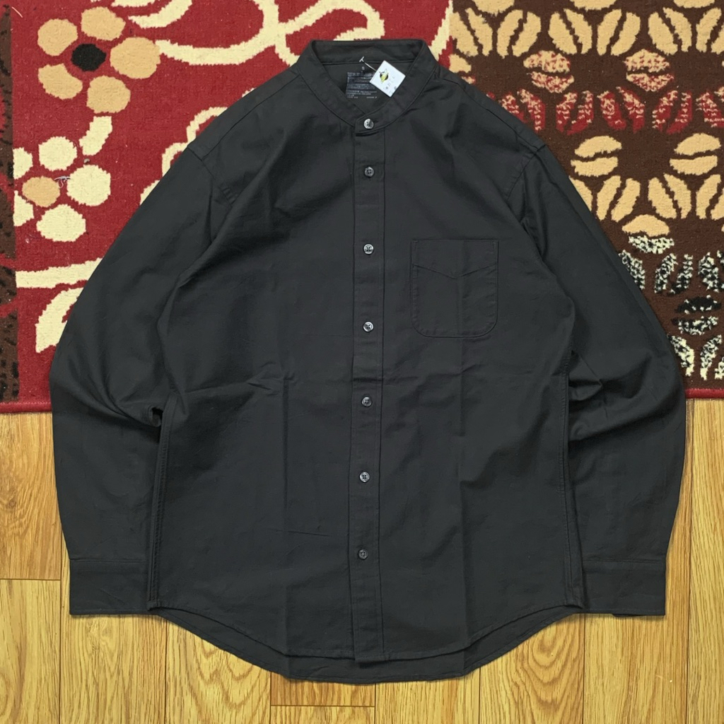 MUJI JAPAN SHIRT SIZE L | SHIRT MUJI JAPAN STRIPE | STRIPE SHIRT MUJI JAPAN | KEMEJA SANGHAI MUJI JA