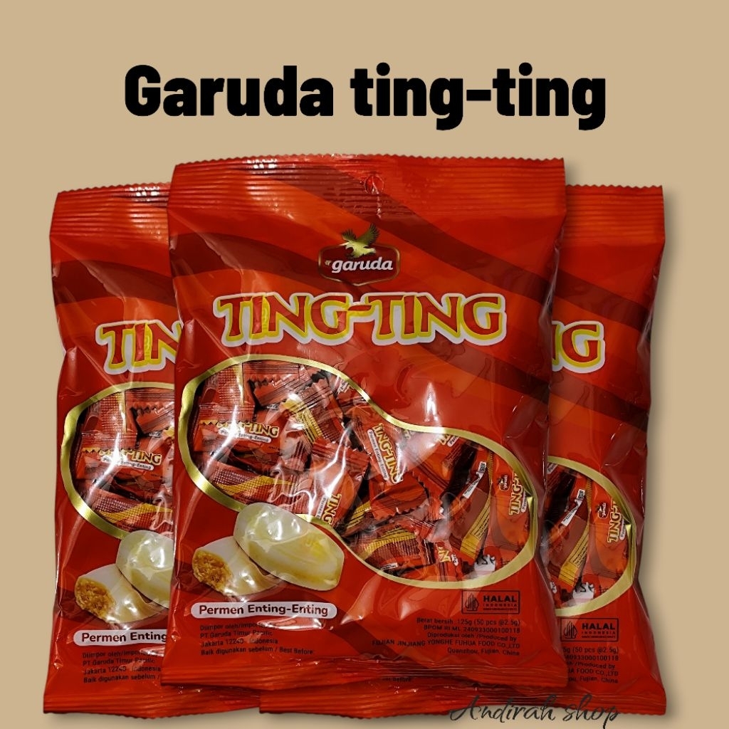 

Permen kacang GARUDA TING- TING isi 50pcs(@2, 5gr)