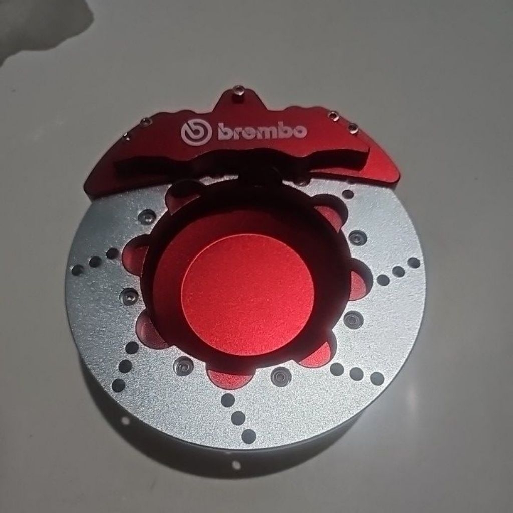Asbak Brembo Big Brake Kit Merah Silver bisa muter