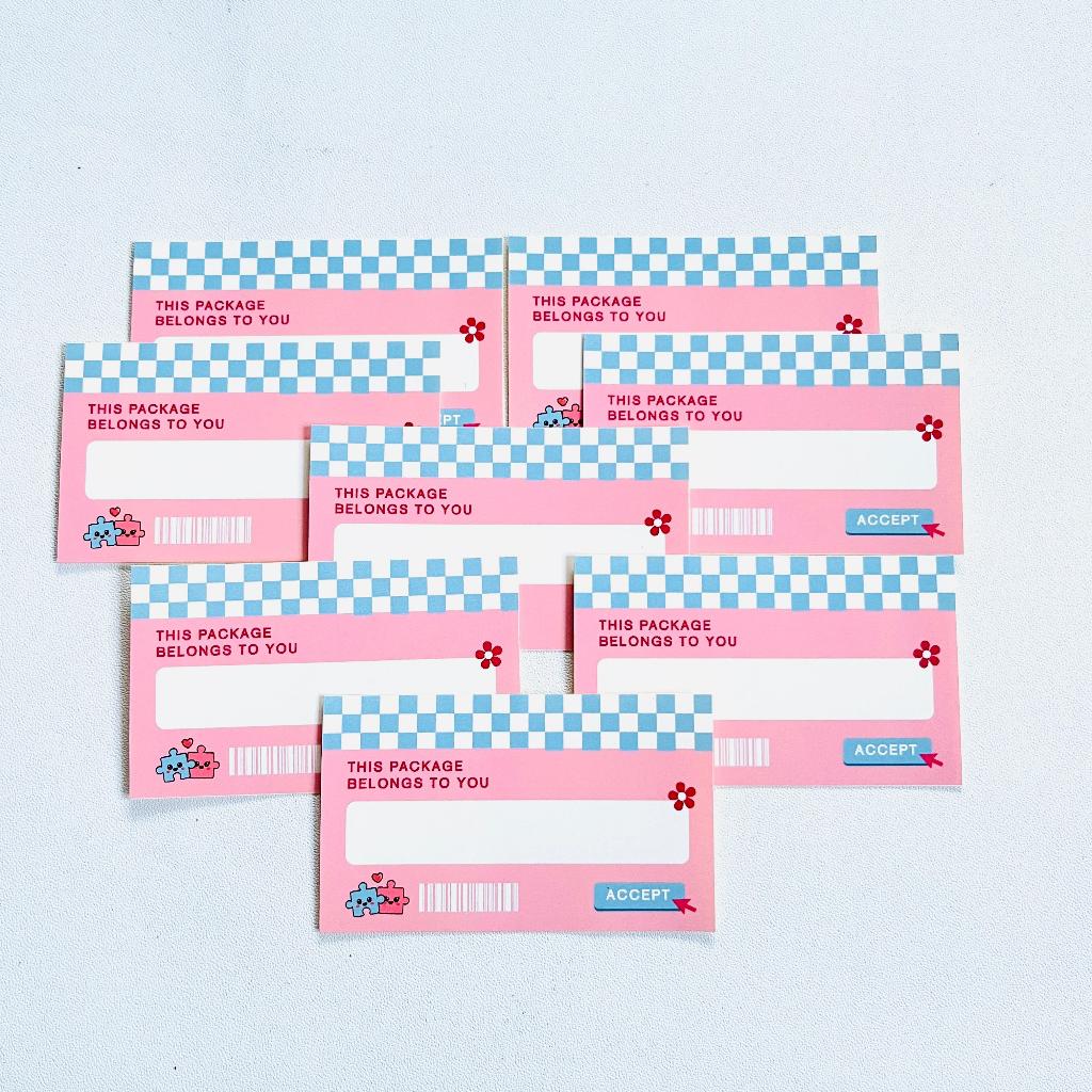 

16pcs Stiker Package Motif untuk Box, Paperbag dll