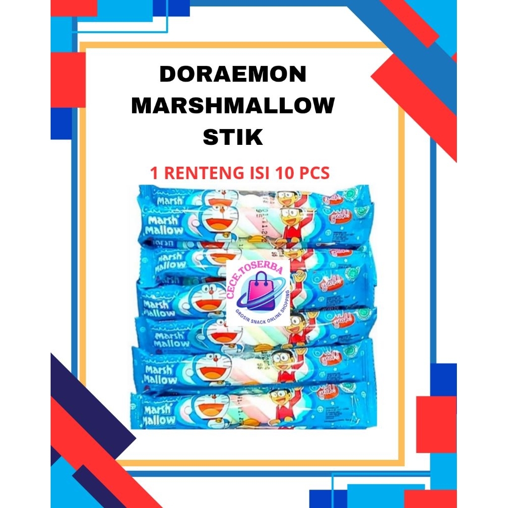 

DORAEMON KEPANG Mars Mallow 1 pack Isi 20 Pcs x 7 Gr