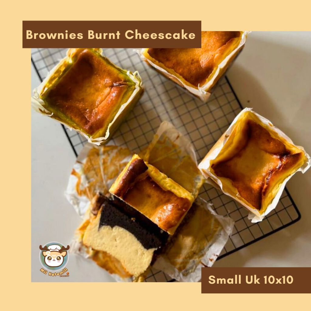 Brownies Burnt Cheesecake Small | Brownie Cheesecake | Burnt Cheesecake Brownies