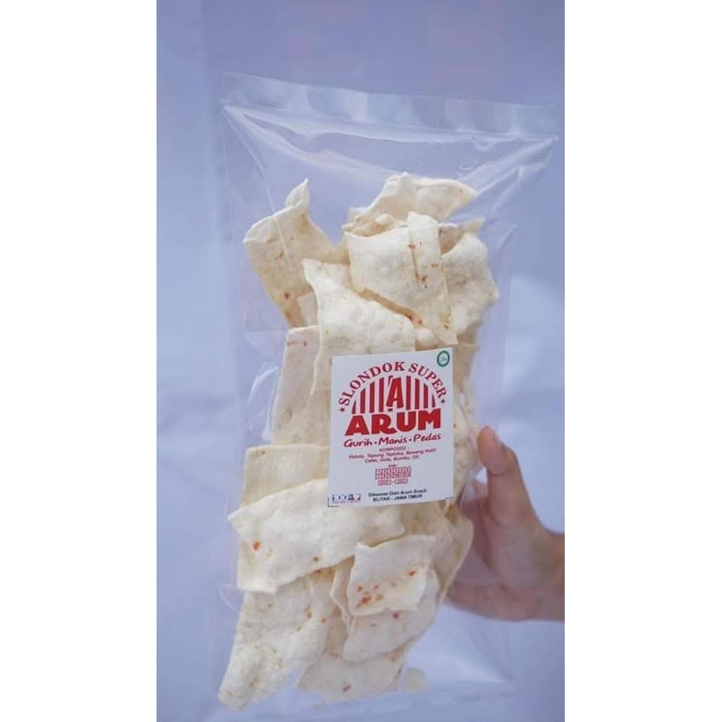 

CAMILAN SEHAT MENTAH & MATANG RASA GURIH MANIS PEDAS SNACK KERUPUK KRUPUK SLONDOK SUPER ARUM ASLI KUALITAS PREMIUM PUSAT SUPPLIER GROSIR ECER ECERAN SLONDOK ARUM BERKUALITAS A