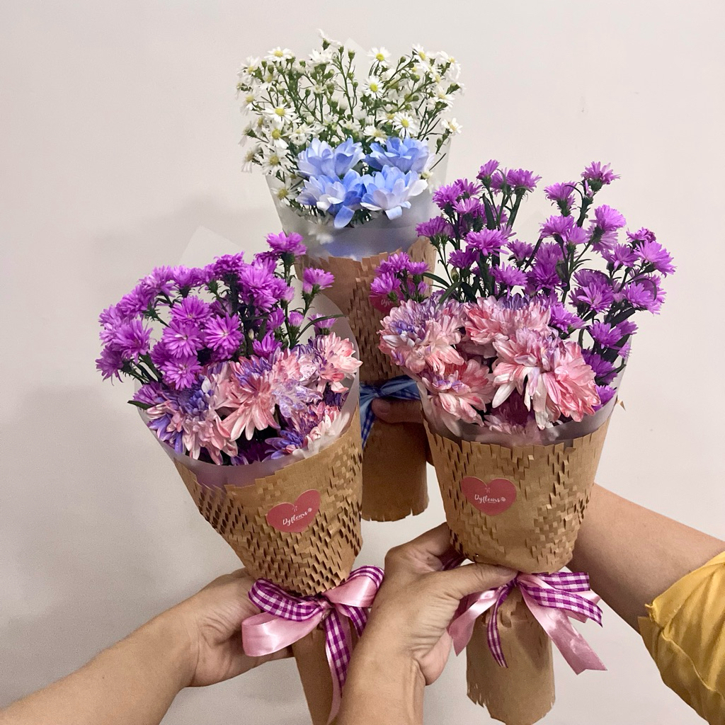 

(KHUSUS JOGJA) Simple Aster Color Honeycomb/Bunga Aster Bunga Pikok