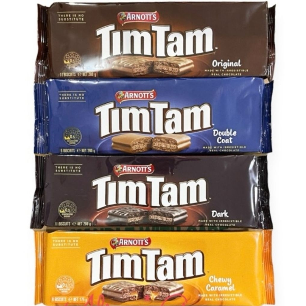 

TIM TAM IMPOR AUSTRALIA TIMTAM COKLAT ORIGINAL CHEWY CARAMEL DOUBLE COAT
