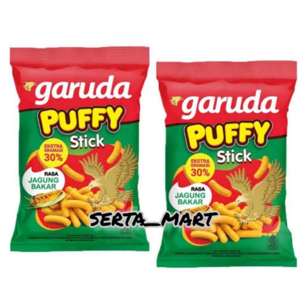 

Snack Garuda puffy stick 2rb ( 1renceng isi 10 bungkus)
