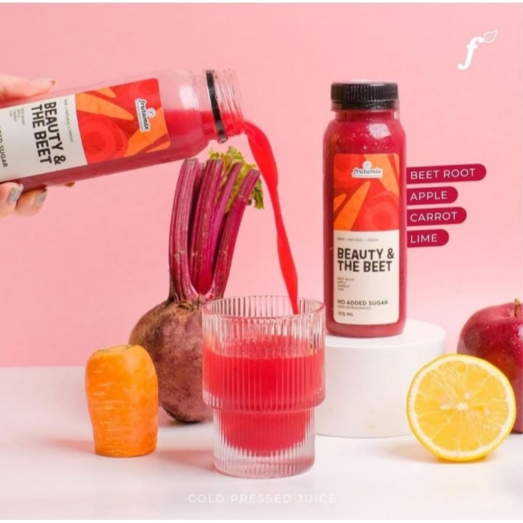

FRUTAMIX - Beauty and The Beet Cold Pressed Juice / Detox / Detoks / Jus / Keto / Diet / Asi Booster