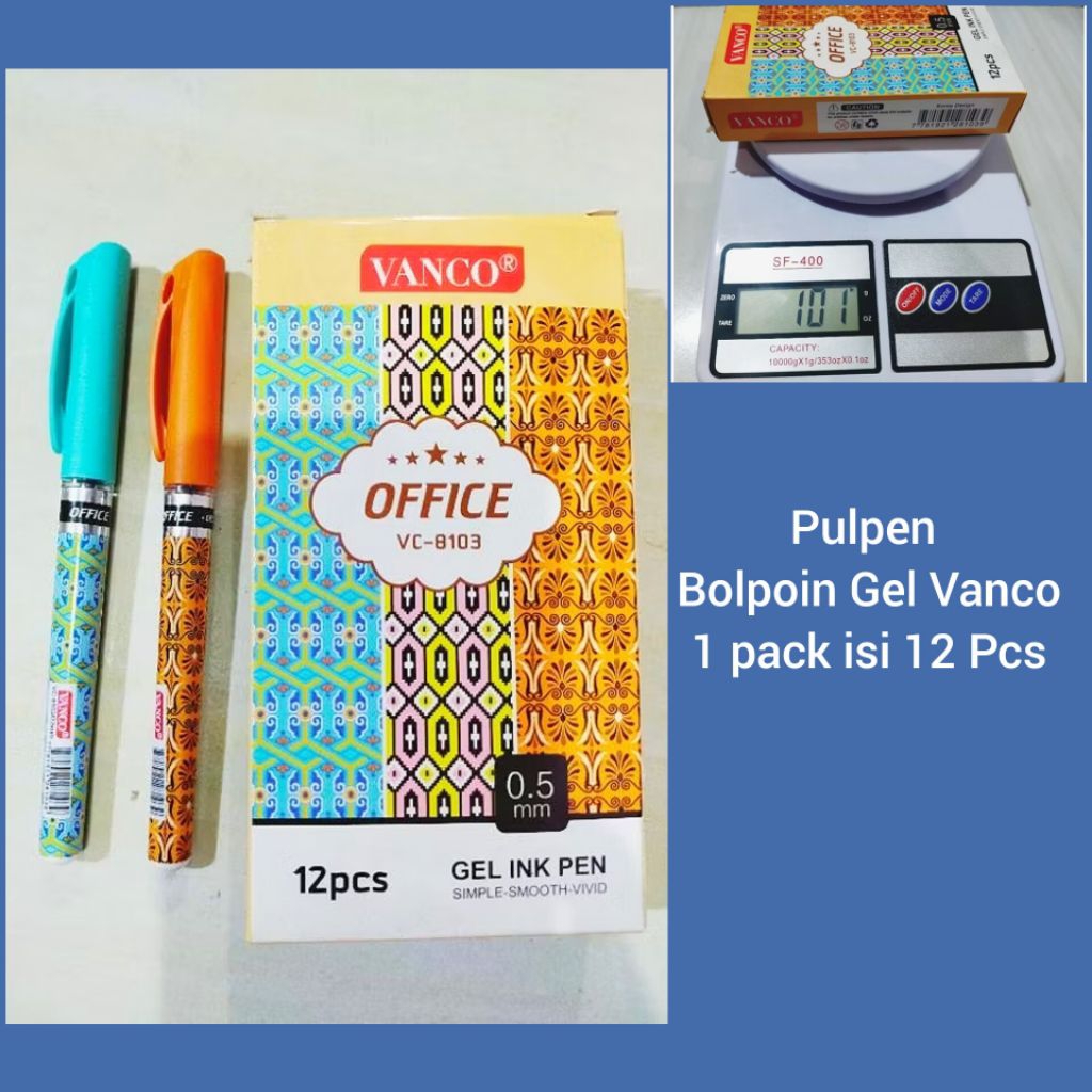 

Pulpen Gel Vanco Vc-8103 ( 1 Pack Isi 12 Pcs )