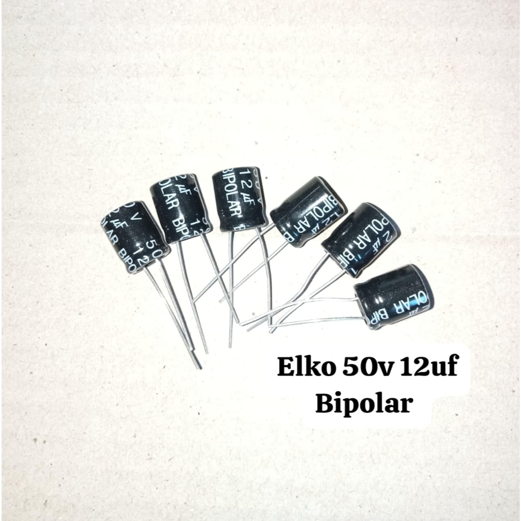 Elko 50v 12uf Bipolar Original