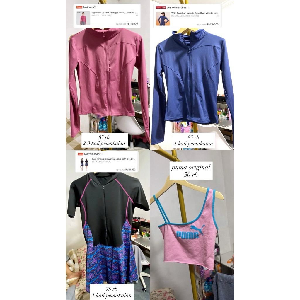 preloved baju olahraga