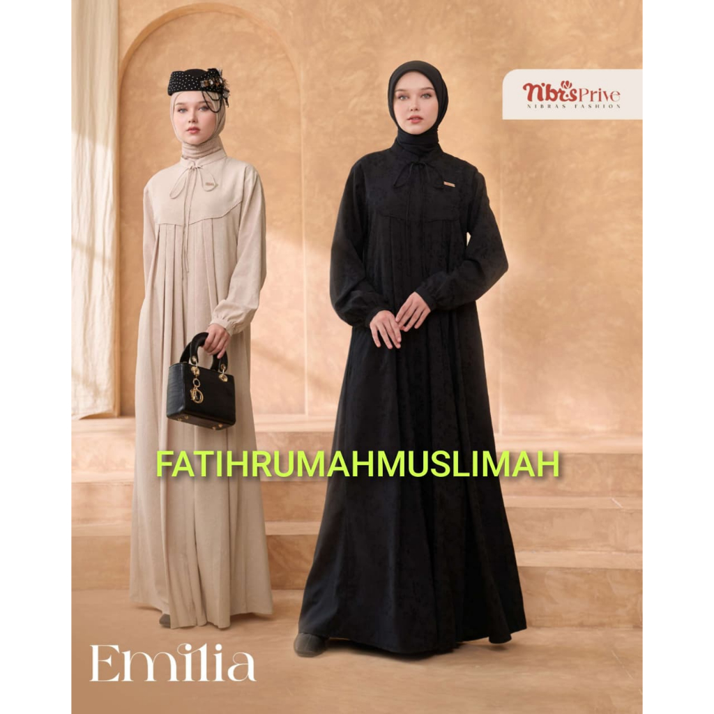 NEW / TERBARU / NIBRAS / GAMIS DEWASA / GAMIS NIBRAS / GAMIS / EMILIA / EMILIA / NIBRAS GAMIS