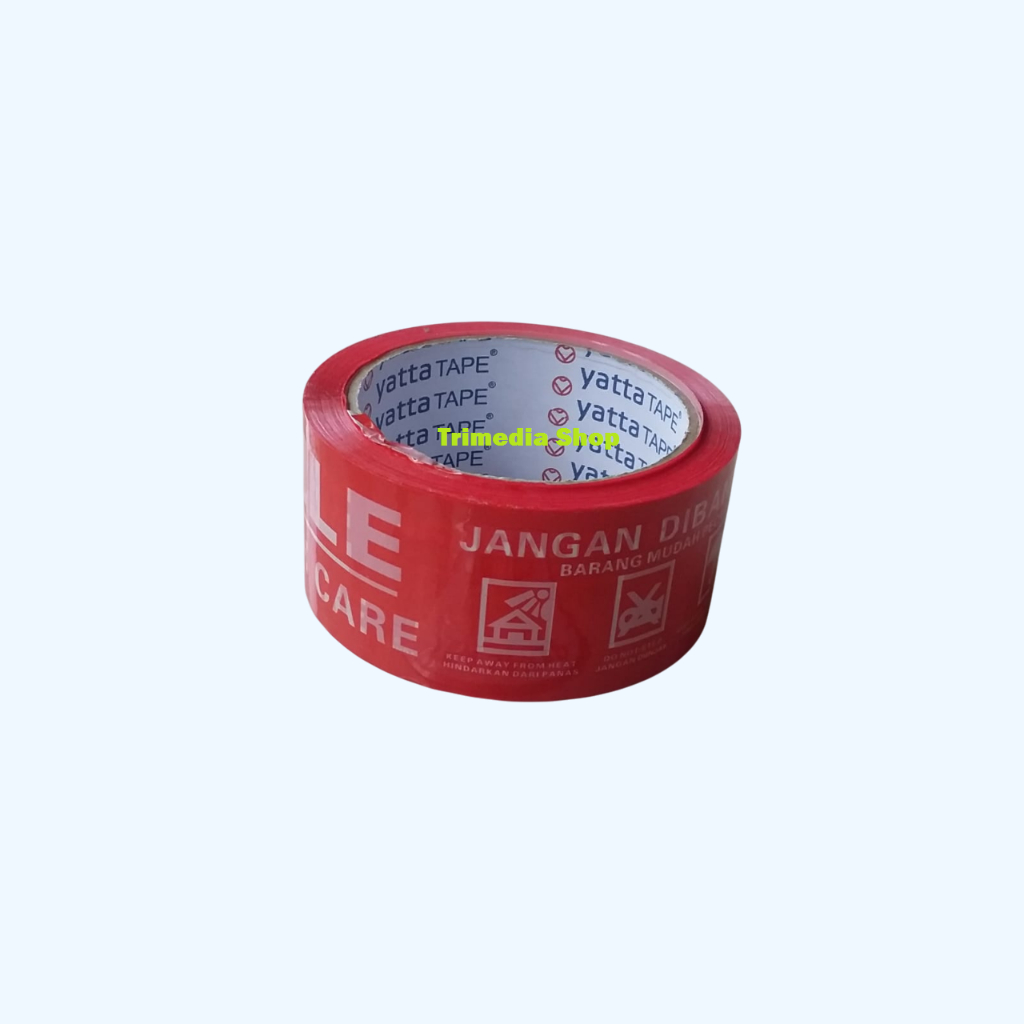 

Lakban Tape Fragile Merah Bagus 2 Inch