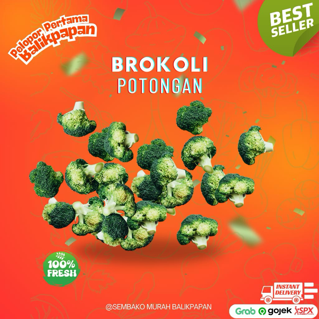 

Brokoli Potongan segar pack 200 gr