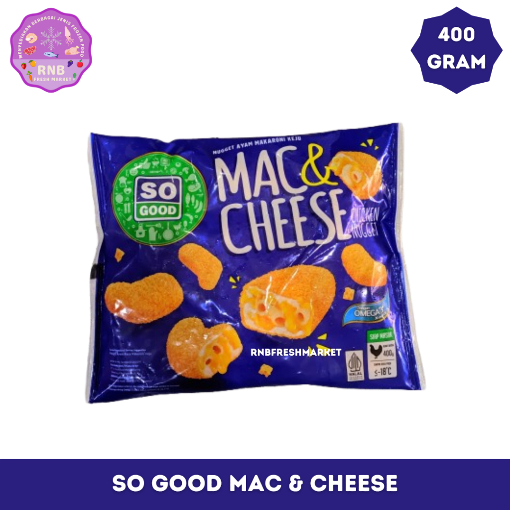 

So Good ChIcken Nagget Mac & Cheese Netto 400 Gram