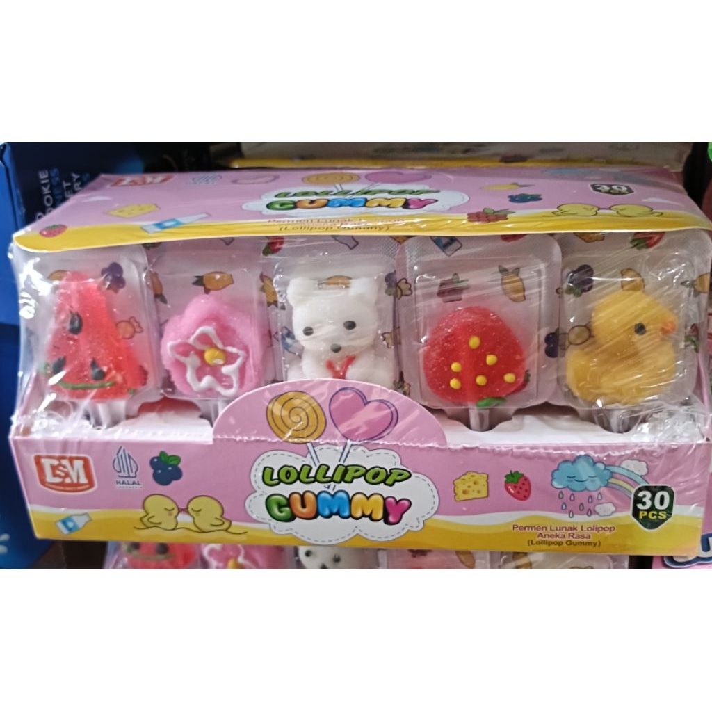 

lollipop gummy sekotak isi 30pcs