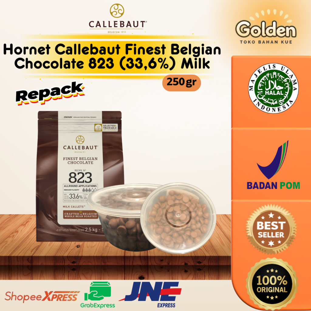 

Hornet Callebaut Finest Belgian Chocolate 823 (33,6%) Milk, 250 gr