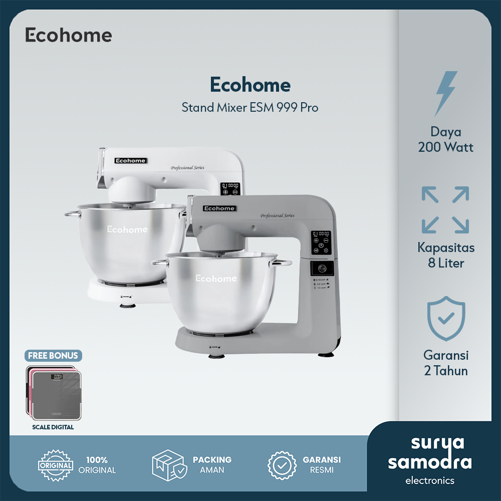 ECOHOME Stand Mixer Professional Series ESM-999 Pro | Stand Mixer Ecohome Profesional ESM 999 PRO