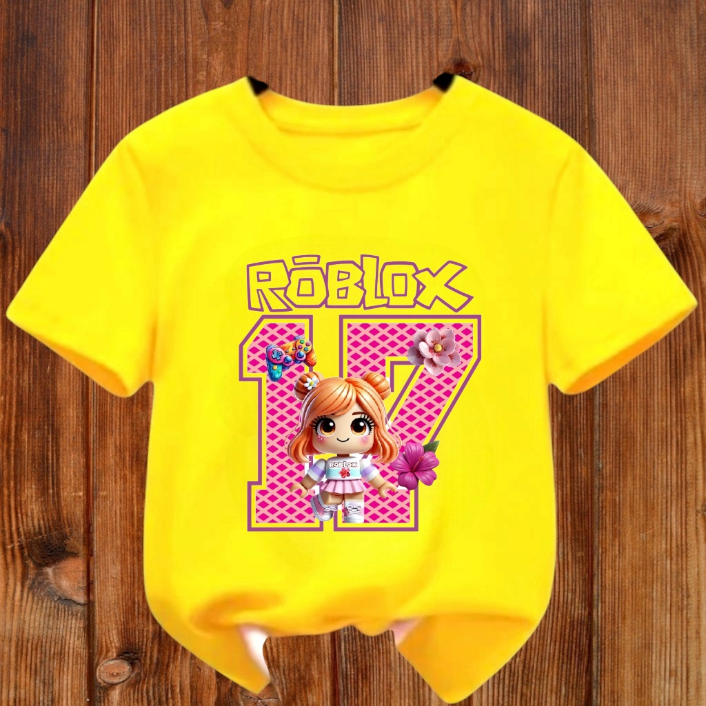 Atasan Baju Anak Angka / Kaos Anak Cewek Angka 17 / Kaos Anak Motif Viral / Kaos Number Series / Baj