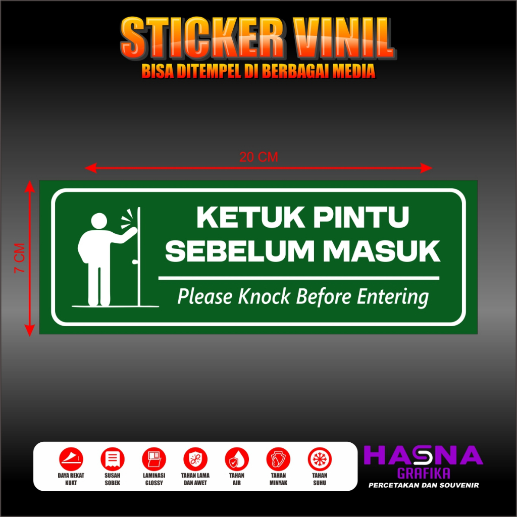 

sticker ketuk pintu sebelum masuk